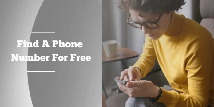 Find A Phone Number Free